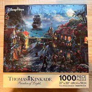 Disney Parks Exclusive Pirates of the Caribbean Thomas Kinkade 1000 Piece Puzzle